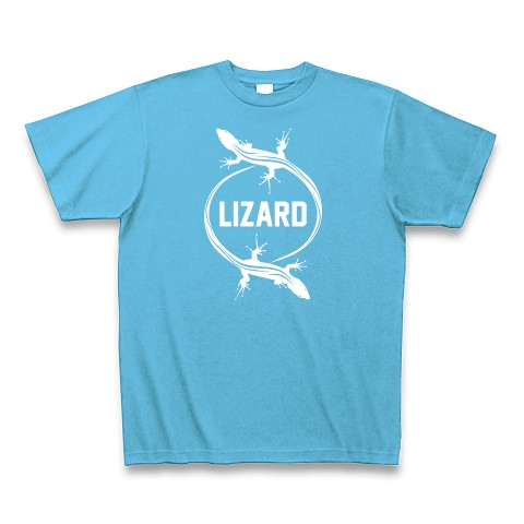 商品詳細 Lizard トカゲ 白ロゴtシャツlizard トカゲ 白ロゴtシャツ Tシャツ Pure Color Print シーブルー デザインtシャツ通販clubt