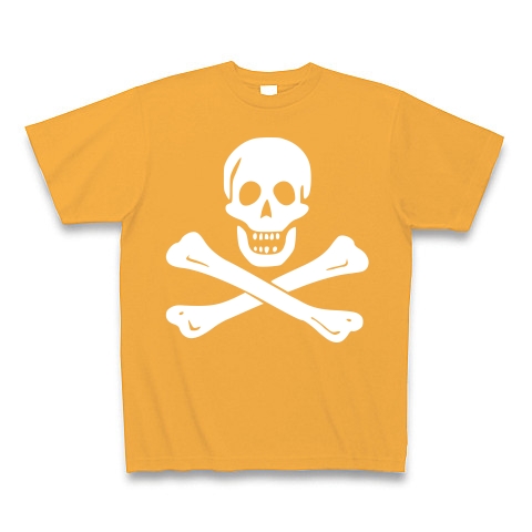 商品詳細 海賊旗スカル Jolly Roger サミュエル ベラミーの海賊旗 Tシャツ Pure Color Print コーラルオレンジ デザインtシャツ通販clubt