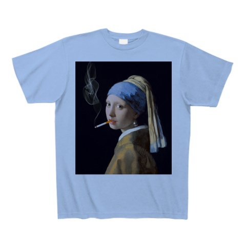 商品詳細 咥えタバコの少女 Tシャツ Tシャツ サックス デザインtシャツ通販clubt