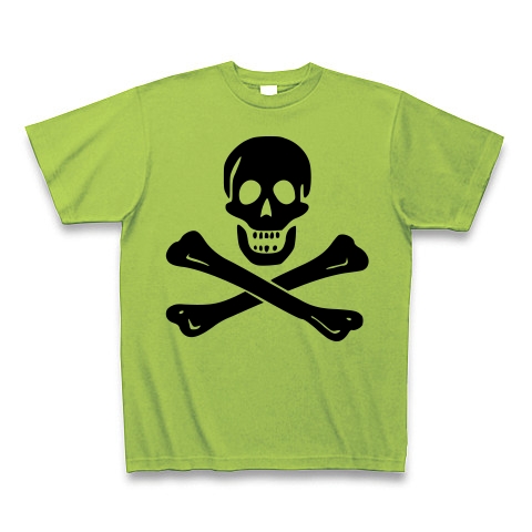 商品詳細 海賊旗スカル Jolly Roger サミュエル ベラミーの海賊旗 黒ロゴtシャツ Tシャツ ライム デザインtシャツ通販clubt