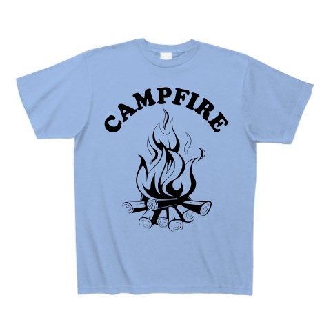 商品詳細 Campfire キャンプファイヤー ロゴtシャツ Tシャツ サックス デザインtシャツ通販clubt