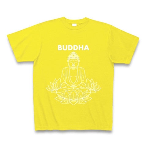 BUDDHA-仏像-白ロゴTシャツ｜Tシャツ Pure Color Print｜デイジー