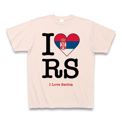 商品詳細 セルビアの国旗をハート型にデザインしたアイラブセルビア セルビアを愛してる Tシャツ ライトピンク デザインtシャツ通販clubt