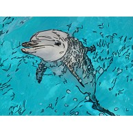 商品詳細 水族館イラストシリーズ イルカ ドッグウェア ピンク デザインtシャツ通販clubt