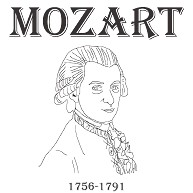 商品詳細 ヴォルフガング アマデウス モーツァルト Mozart かわいいスケッチ Tシャツデザイン Zipangu49er クラシックの音楽肖像画の巨匠シリーズ Tシャツ グレー デザインtシャツ通販clubt