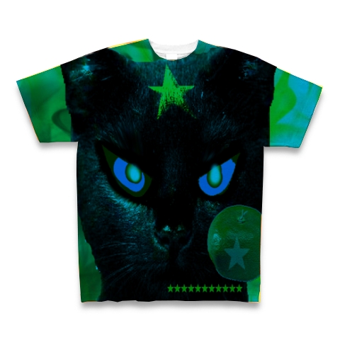 商品詳細 とあるエスパー学園の黒猫と上条当麻の姪っ子 全面プリントtシャツ ターコイズ デザインtシャツ通販clubt