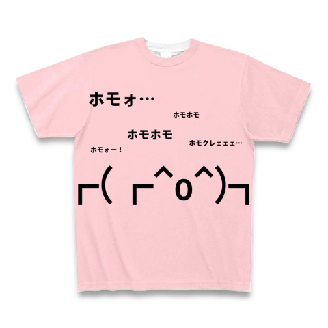 商品詳細 O ホモォ 顔文字グッズ 全面プリントtシャツ ピーチ デザインtシャツ通販clubt