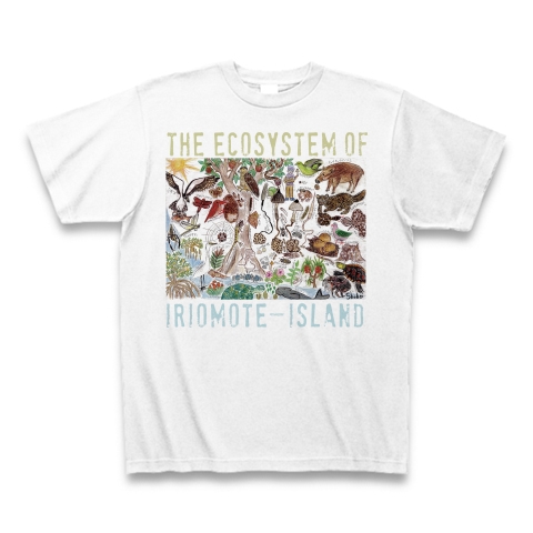西表島の生態系｜Tシャツ｜ホワイト