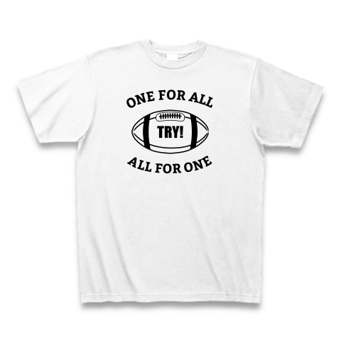 商品詳細 ラグビー One For All All For One Tシャツ ホワイト デザインtシャツ通販clubt