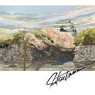 絹彩画「名古屋城天守閣」