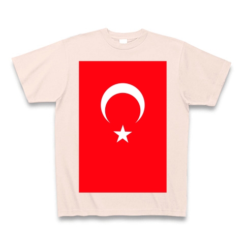 商品詳細 トルコ国旗 Turkey 縦ロゴ Tシャツ Pure Color Print ライトピンク デザインtシャツ通販clubt