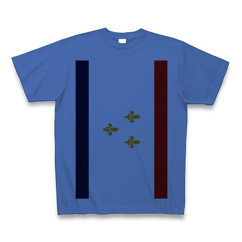 商品詳細 ニューオーリンズ Flag Of New Orleans Louisiana 縦ロゴ Tシャツ ミディアムブルー デザインtシャツ通販clubt