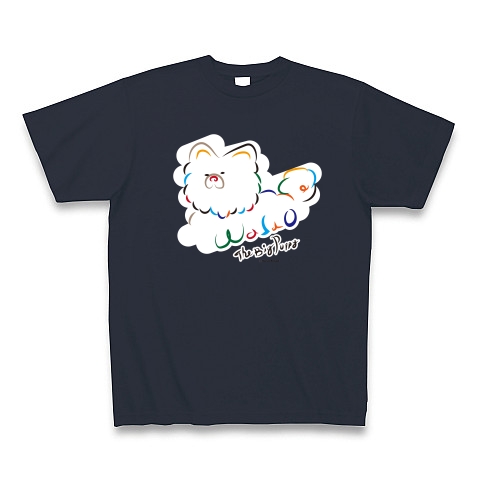 the big puppy カラー 白雲背景｜Tシャツ Pure Color Print｜デニム