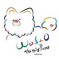 the big puppy カラー 白雲背景｜Tシャツ Pure Color Print｜ピーコックグリーン