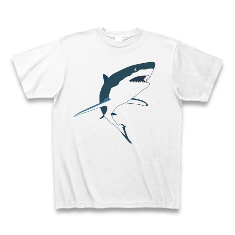 商品詳細『さめ！サメ！鮫！｜Tシャツ｜ホワイト』デザインTシャツ通販 