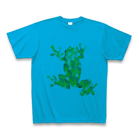 商品詳細『カエルTシャツ - 花柄カエルデザイングッズ|Tシャツ ...