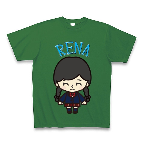 商品詳細 Ske48松井玲奈推しメン イラスト Ver002 Tシャツ Pure Color Print グリーン デザインtシャツ通販clubt