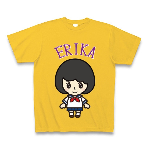 商品詳細 乃木坂46生田絵梨花推しメン イラスト Ver003 Tシャツ Pure Color Print ゴールドイエロー デザインtシャツ通販clubt