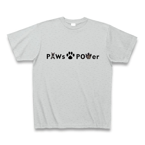 肉球 Paws Power2｜Tシャツ｜グレー