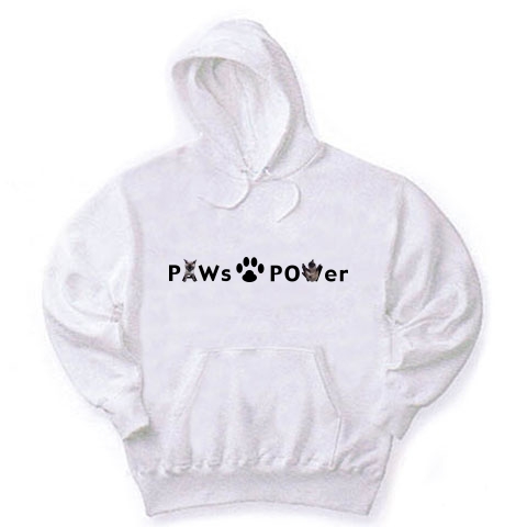 肉球 Paws Power2｜パーカー｜ホワイト