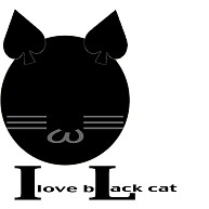 I love black cat・Tシャツ各種・ポロシャツ・トレーナー・パーカー・トートバッグ・スマホケース等