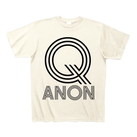 商品詳細 Qアノン Q Anon 黒文字 Tシャツ アイボリー デザインtシャツ通販clubt