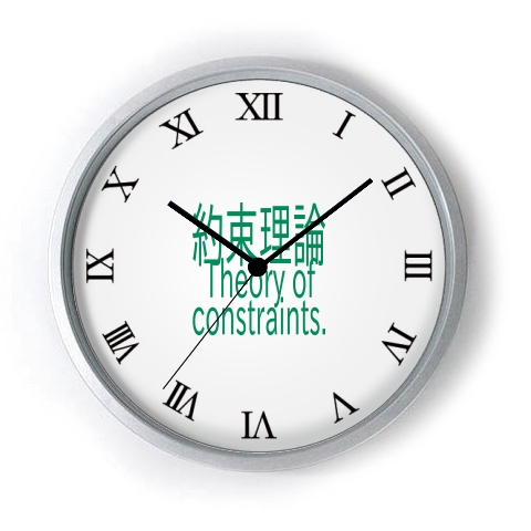 Theory of constraints T-shirts 2016｜掛時計｜ローマ数字