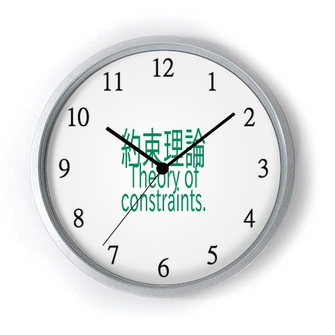 Theory of constraints T-shirts 2016｜掛時計｜数字