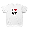 I LOVE AF Tシャツ(ホワイト)