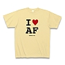 I LOVE AF Tシャツ(ナチュラル)
