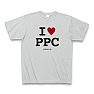 I LOVE PPC Tシャツ(グレー)