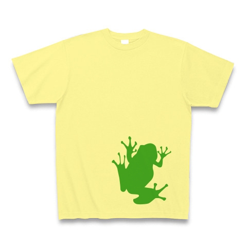 商品詳細『カエルシルエット|Tシャツ|ライトイエロー』デザインT ...
