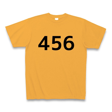 456　イカゲーム｜Tシャツ｜コーラルオレンジ