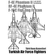 トルコ空軍現用戦術機３種（黒）