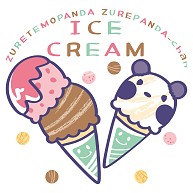 松坂屋_ズレぱんだちゃんのアイスクリーム｜トートバッグS｜ナチュラル