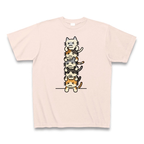 猫猫猫猫猫｜Tシャツ Pure Color Print｜ライトピンク