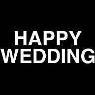 商品詳細 Happy Wedding ハッピーウェディング 白ロゴ Tシャツ Pure Color Print ネイビー デザインtシャツ通販clubt