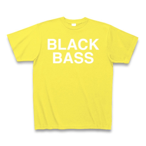 商品詳細 Black Bass ブラックバス 白ロゴ Tシャツ Pure Color Print イエロー デザインtシャツ通販clubt