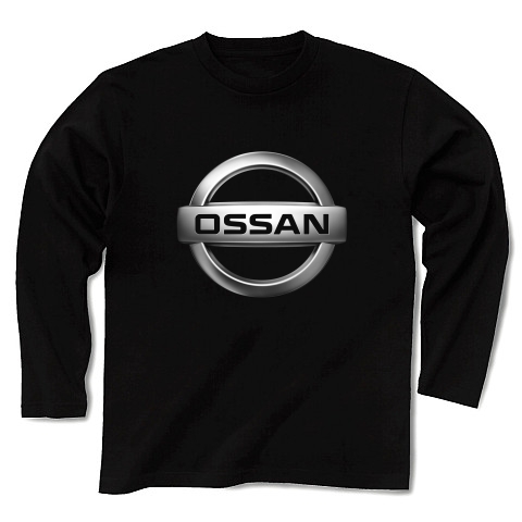 OSSAN〈おっさん〉｜長袖Tシャツ Pure Color Print｜ブラック