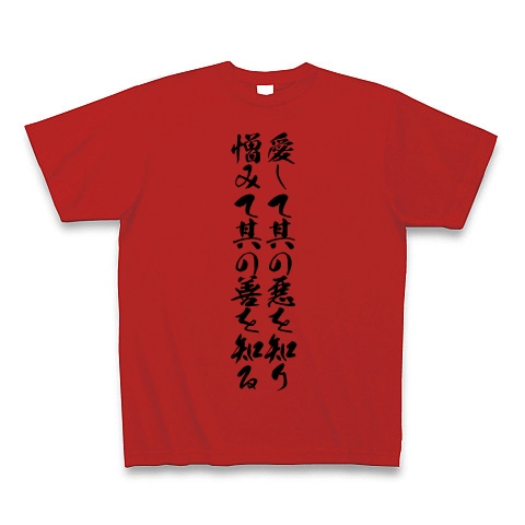 愛して其の悪を知り憎みて其の善を知る デザインの全アイテム デザインtシャツ通販clubt