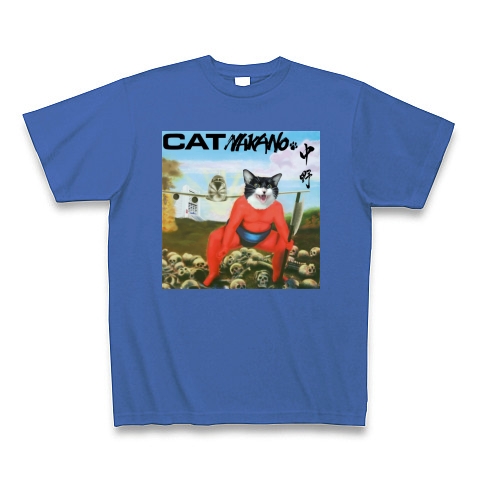 CAT｜Tシャツ Pure Color Print｜ミディアムブルー