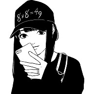 ハハノシキュウ 美少女(白×黒)