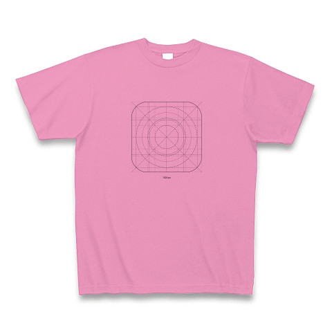 商品詳細 アプリアイコンガイドライン Tシャツ ピンク デザインtシャツ通販clubt