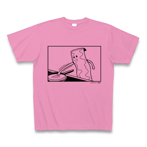 ポプテピピック サブキャラクソTシャツ ベーコンムシャムシャくん｜Tシャツ｜ピンク