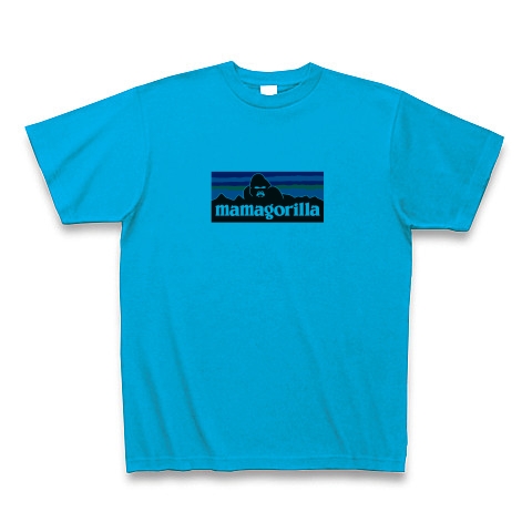 商品詳細 パタゴニア ママゴリラ パロディ Tシャツ ターコイズ デザインtシャツ通販clubt