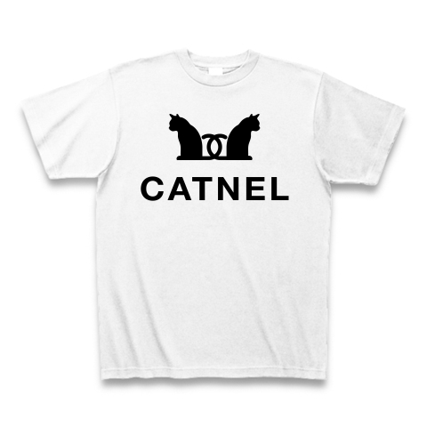 商品詳細 Catnel キャット寝る 寝起き直後 Tシャツ ホワイト デザインtシャツ通販clubt