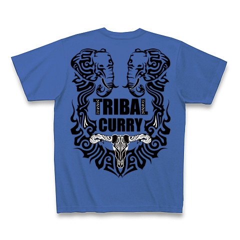 商品詳細『TRIBAL CURRY（トライバル カリー）｜Tシャツ Pure Color Print｜ミディアムブルー』デザインTシャツ通販ClubT