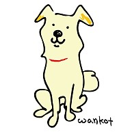 たれ耳わんこ白