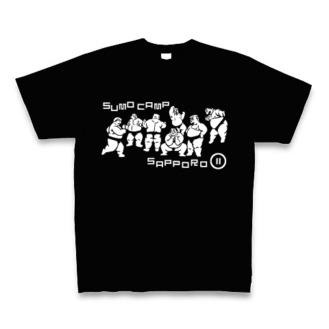 相撲合宿T｜Tシャツ Pure Color Print｜ブラック