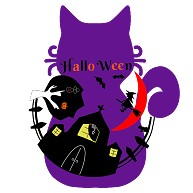 ハロウィン 黒猫シルエット デザインの全アイテム デザインtシャツ通販clubt